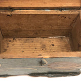 Early 19th C. Tulip Painted Minature Blanket Chest (Loss along Front Edge)