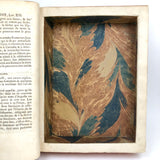 Roman History Vol. III, 1752, Huge French Secret Compartment Book Box with Gorgeous Marbled Endpapers