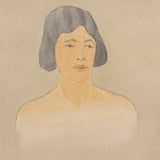 Samuel Wood Gaylor, Lovely, Delicate Watercolor Portrait of Young Woman, 1920