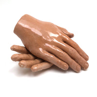 Hands at Rest, Vintage Clay Sculpture