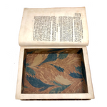 Roman History Vol. III, 1752, Huge French Secret Compartment Book Box with Gorgeous Marbled Endpapers