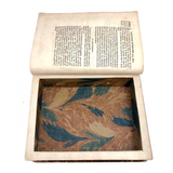 Roman History Vol. III, 1752, Huge French Secret Compartment Book Box with Gorgeous Marbled Endpapers