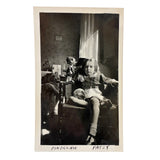 SOLD Pinocchio Patsy (with Bunny in Lap), Artfully Composed and Full of Attitude Captioned Photo