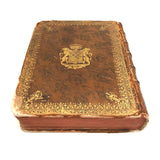 Roman History Vol. III, 1752, Huge French Secret Compartment Book Box with Gorgeous Marbled Endpapers