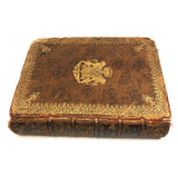 Roman History Vol. III, 1752, Huge French Secret Compartment Book Box with Gorgeous Marbled Endpapers