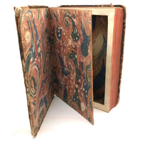 Roman History Vol. III, 1752, Huge French Secret Compartment Book Box with Gorgeous Marbled Endpapers