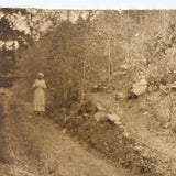 On the Path, Forever Elusive, Liminal Feeling Antique Sepia Paper Print