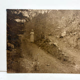 On the Path, Forever Elusive, Liminal Feeling Antique Sepia Paper Print