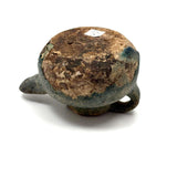 Ancient Persian Seljuk Blue/Turquoise Glazed Terracotta Oil Lamp, c. 10th to 12th Century AD