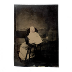 "Uncle Howard" with Hidden Mother Plus One, Odd and Painterly Antique Tintype