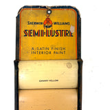 Sherman Williams Semi-Lustre Paint Samples Display in Ice Cream Colors c. 1940s
