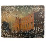 St. Bees School, Cumberland, England, Ultra Atmospheric and Evocatively Aged 1845 Oil on Wood Painting