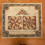 Antique German Wooden Parquetry Blocks in Original Box, Double Layer (Near Full)