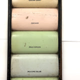 Sherman Williams Semi-Lustre Paint Samples Display in Ice Cream Colors c. 1940s