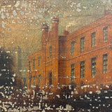 St. Bees School, Cumberland, England, Ultra Atmospheric and Evocatively Aged 1845 Oil on Wood Painting