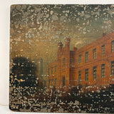 St. Bees School, Cumberland, England, Ultra Atmospheric and Evocatively Aged 1845 Oil on Wood Painting