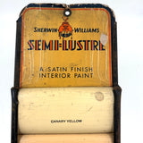 Sherman Williams Semi-Lustre Paint Samples Display in Ice Cream Colors c. 1940s