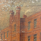 St. Bees School, Cumberland, England, Ultra Atmospheric and Evocatively Aged 1845 Oil on Wood Painting