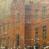 St. Bees School, Cumberland, England, Ultra Atmospheric and Evocatively Aged 1845 Oil on Wood Painting