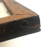 Double Sided 19th C. Mensuration Notebook Page with Watercolor Diagrams in Period Frame