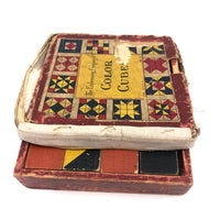 Nice Early 16 Block Color Cubes Set in Original Box