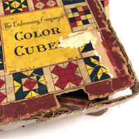 Nice Early 16 Block Color Cubes Set in Original Box