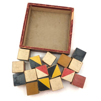 Nice Early 16 Block Color Cubes Set in Original Box