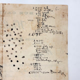 French Tailor's Receipt, 1900, With Scattered Portrait Doodles