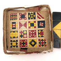 Nice Early 16 Block Color Cubes Set in Original Box