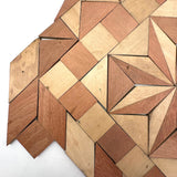 Antique German Wooden Parquetry Blocks in Original Box, Double Layer (Near Full)