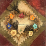 A Remembrance, Victorian Glass Encased Forget Me Not