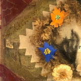 A Remembrance, Victorian Glass Encased Forget Me Not