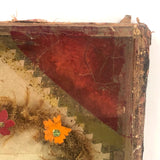 A Remembrance, Victorian Glass Encased Forget Me Not