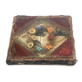 A Remembrance, Victorian Glass Encased Forget Me Not