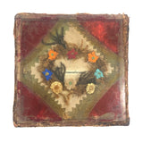 A Remembrance, Victorian Glass Encased Forget Me Not