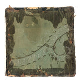 A Remembrance, Victorian Glass Encased Forget Me Not