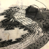Taisho Period Japanese Manuscript with 58 Sumi Ink Landscapes