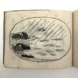 Taisho Period Japanese Manuscript with 58 Sumi Ink Landscapes