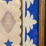 Unusual, Elaborate andf Fine 19th C. Large Cut and Woven Paper Composition in Period Frame