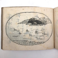 Taisho Period Japanese Manuscript with 58 Sumi Ink Landscapes