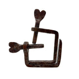 Last of the Heart Quilting Clamps, 19th Century Hand-forged, SOLD INDIVIDUALLY