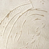 White on White Bird and Butterfly, Unusual Antique Folk Art Raised Cutwork