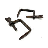 Last of the Heart Quilting Clamps, 19th Century Hand-forged, SOLD INDIVIDUALLY