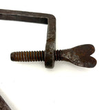 Last of the Heart Quilting Clamps, 19th Century Hand-forged, SOLD INDIVIDUALLY