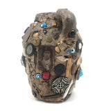 Memory Ware Jug with  Pair of Tintype Portraits, c. Early 20th century