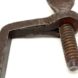 Last of the Heart Quilting Clamps, 19th Century Hand-forged, SOLD INDIVIDUALLY