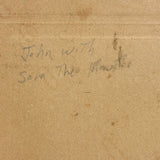 John and His Rooster Sam, Very Sweet Old Mounted Snapshot