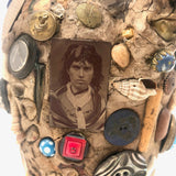 Memory Ware Jug with  Pair of Tintype Portraits, c. Early 20th century