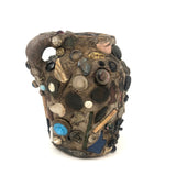 Memory Ware Jug with  Pair of Tintype Portraits, c. Early 20th century