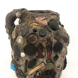 Memory Ware Jug with  Pair of Tintype Portraits, c. Early 20th century